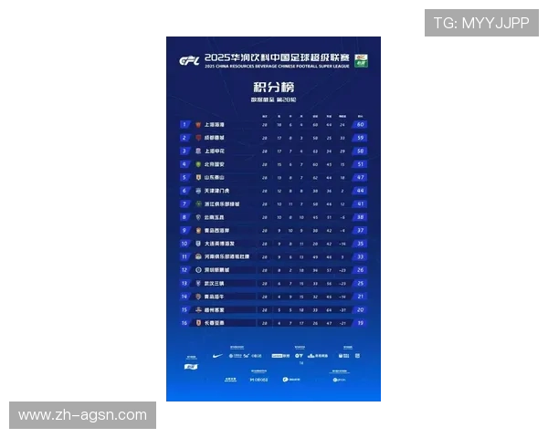 中超联赛积分榜最新情况及中甲升降级影响评估 中超联赛积分榜最新情况及中甲升降级影响评估